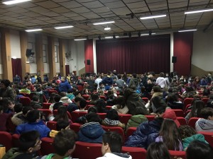 Gli studenti al teatro Don Bosco