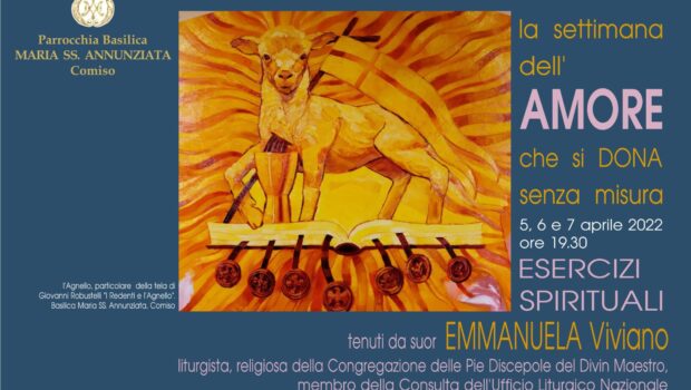 settimana dell amore sercizi spirituali comiso